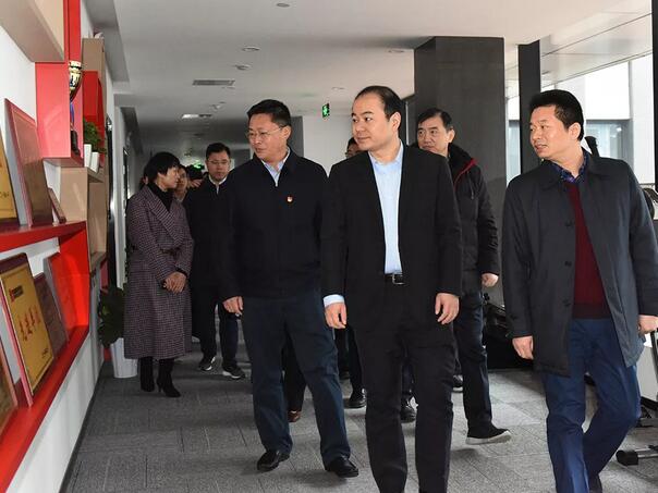 长沙市委副书记朱健一行到大唐先一科技公司调研