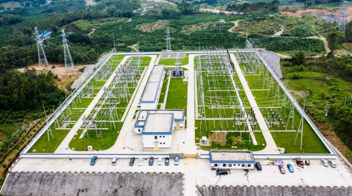 广西梧州蒙山县首座220千伏变电站投产运行